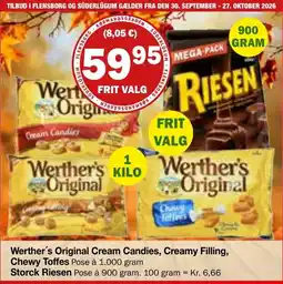 Købmandsgården Werther's Original Cream Candies tilbud