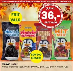 Købmandsgården Pingvin Poser tilbud