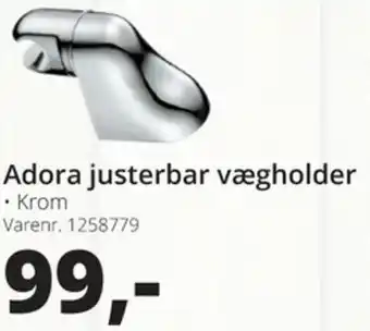 10-4 Byggecenter Adora Justerbar Vægholder tilbud