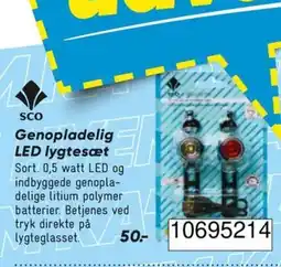 Bilka Genopladelig LED lygtesæt tilbud