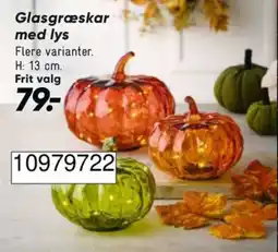 Bilka Glasgræskar med lys tilbud