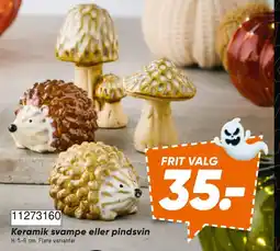 Bilka Keramik svampe eller pindsvin tilbud