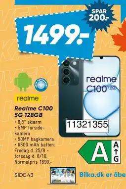 Bilka realme C100 5G 128GB tilbud