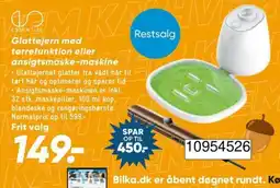 Bilka Glattejern med tørrefunktion eller ansigtsmaske-maskine tilbud