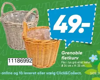 Bilka Grenoble fletkurv tilbud