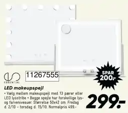 Bilka Essential LED makeupspejl tilbud