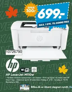 Bilka HP LaserJet M110w tilbud