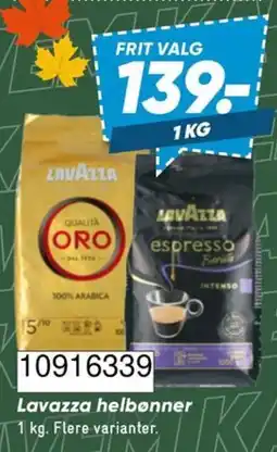Bilka Lavazza helbønner tilbud