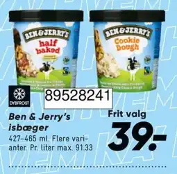 Bilka Ben & Jerry's isbæger tilbud