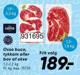 Bilka Ludvig Osso buco, tykkam eller bov af okse tilbud