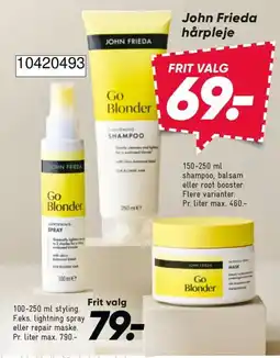Bilka John Frieda hårpleje tilbud