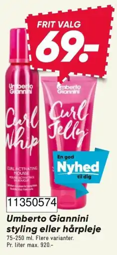 Bilka Umberto Giannini styling eller hårpleje tilbud