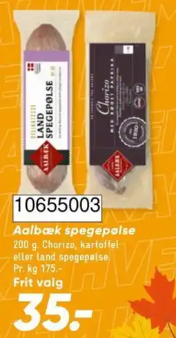 Bilka Aalbæk spegepølse tilbud