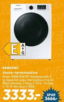 Bilka Samsung Vaske-tørremaskine tilbud