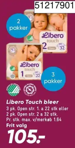 Bilka Libero Touch bleer tilbud