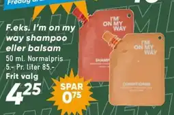 Bilka I'm on my way shampoo eller balsam tilbud