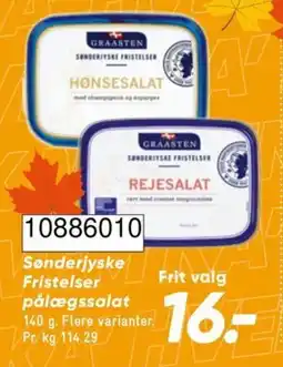 Bilka Graasten Sønderjyske Fristelser pålægssalat tilbud