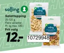 Bilka Salling salattopping tilbud