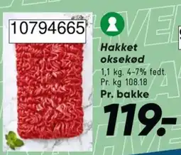 Bilka Hakket oksekød tilbud