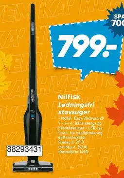 Bilka Nilfisk Ledningsfri støvsuger tilbud