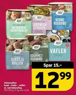 Løvbjerg Valsemøllen brød-, bolle-, vaffel- el. tærteblanding tilbud