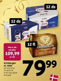 Løvbjerg Grimbergen el. 1664 tilbud