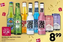 Løvbjerg Heineken Sol Royal Club Shaker tilbud