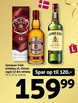Løvbjerg Jameson irish whiskey el. Chivas regal 12 års whisky tilbud