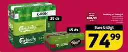 Løvbjerg Carlsberg el. Tuborg øl tilbud