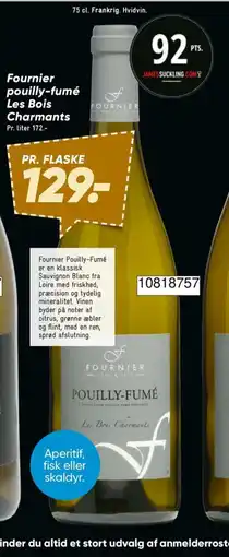 Bilka Fournier Pouilly-Fumé Les Bois Charmants tilbud