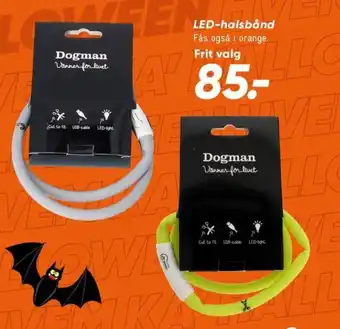 Bilka Dogman LED-halsbånd tilbud