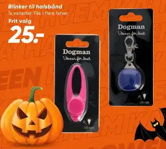 Bilka Dogman Blinker til halsbånd tilbud