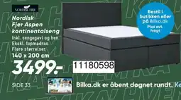 Bilka Nordisk Fjer Aspen kontinentalseng tilbud