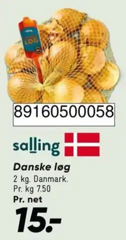 Bilka salling Danske løg tilbud