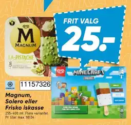 Bilka Magnum, Solero eller Frisko iskasse tilbud