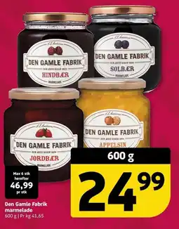 Løvbjerg Den Gamle Fabrik marmelade tilbud