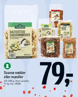 Føtex Svansø nødder eller mandler tilbud