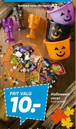 Bilka Halloween varer tilbud