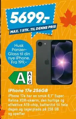 Bilka iPhone 17e 256GB tilbud