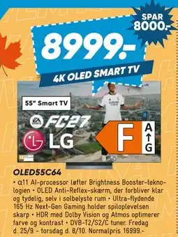 Bilka LG OLED55C64 tilbud