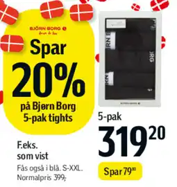 Føtex Bjørn Borg 5-pak tights tilbud