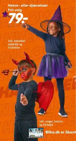 Bilka Hekse- eller djævelsæt tilbud