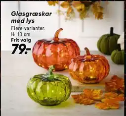 Bilka Glasgræskar med lys tilbud