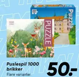 Bilka Puslespil 1000 brikker tilbud