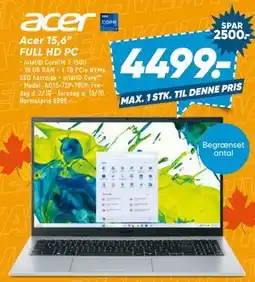 Bilka Acer 15,6 FULL HD PC tilbud