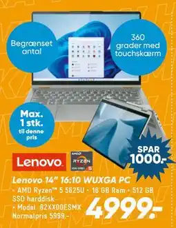Bilka Lenovo 14 16:10 WUXGA PC tilbud