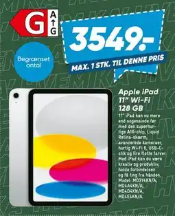 Bilka Apple iPad 11” Wi-Fi 128 GB tilbud