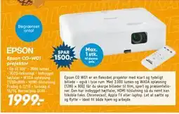 Bilka Epson CO-W01 projektor tilbud