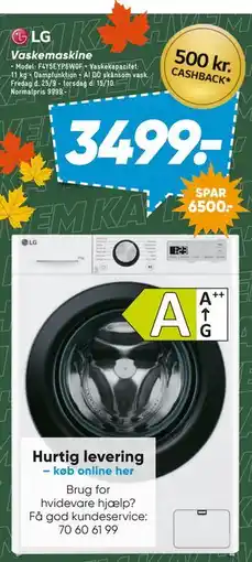 Bilka LG Vaskemaskine tilbud