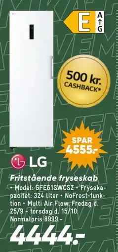 Bilka LG Fritstående fryseskab tilbud